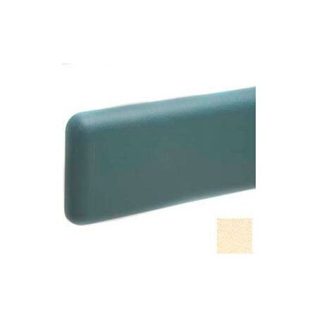 Pawling Wall Guard W/Rounded Top & Bottom Edges, Rec. Plastic Clip Retainer System, 6"H x 12'L, Pale YW WG-6C-12-263